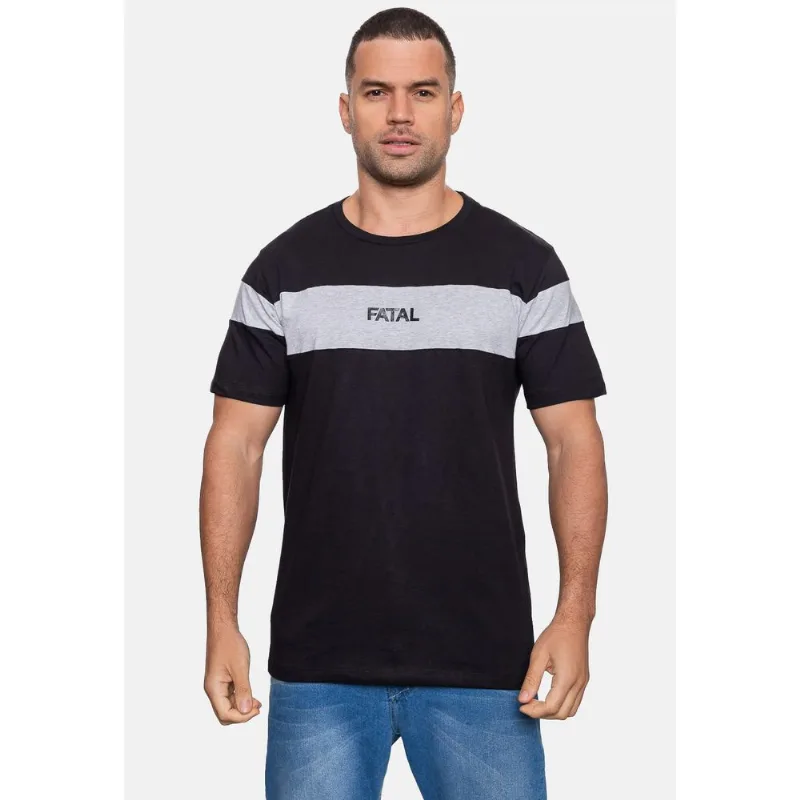 Camiseta Fatal Masculina Rec Preta - GG