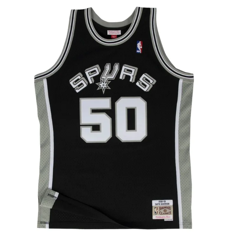 Regata Mitchell & Ness Swingman Jersey San Antonio Spurs 1998-99 David Robinson Preta - M