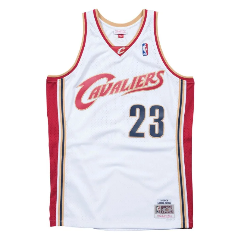 Regata Mitchell & Ness Swingman Jersey Cleveland Cavaliers 2003-04 Lebron James Branca - Plus P