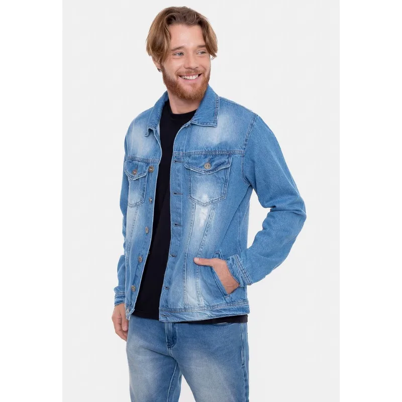 Jaqueta Fatal Jeans Azul - G