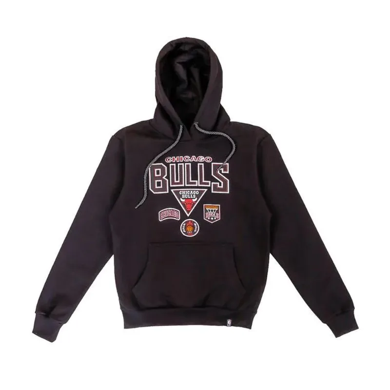 Blusa Moletom Nba Juvenil Chicago Bulls Patches Nb545 Original