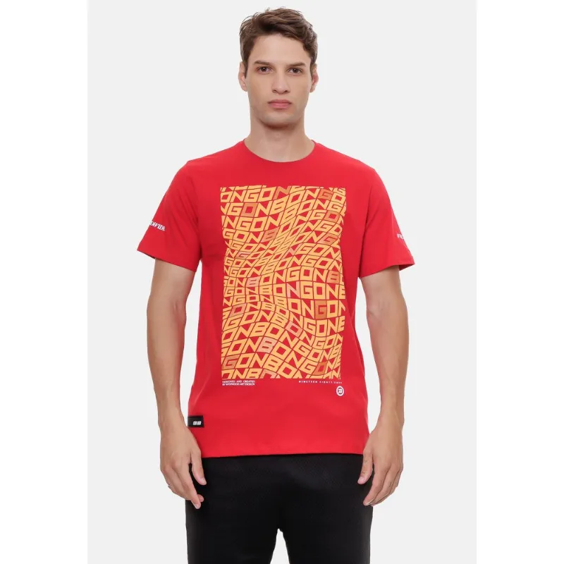 Camiseta Onbongo Estampada Vermelha - P