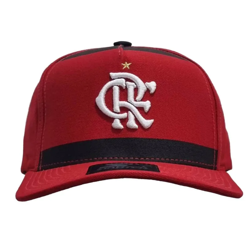 Boné Flamengo Aba Curva Fla 81 Vermelho/Preto Starter Vermelho Único