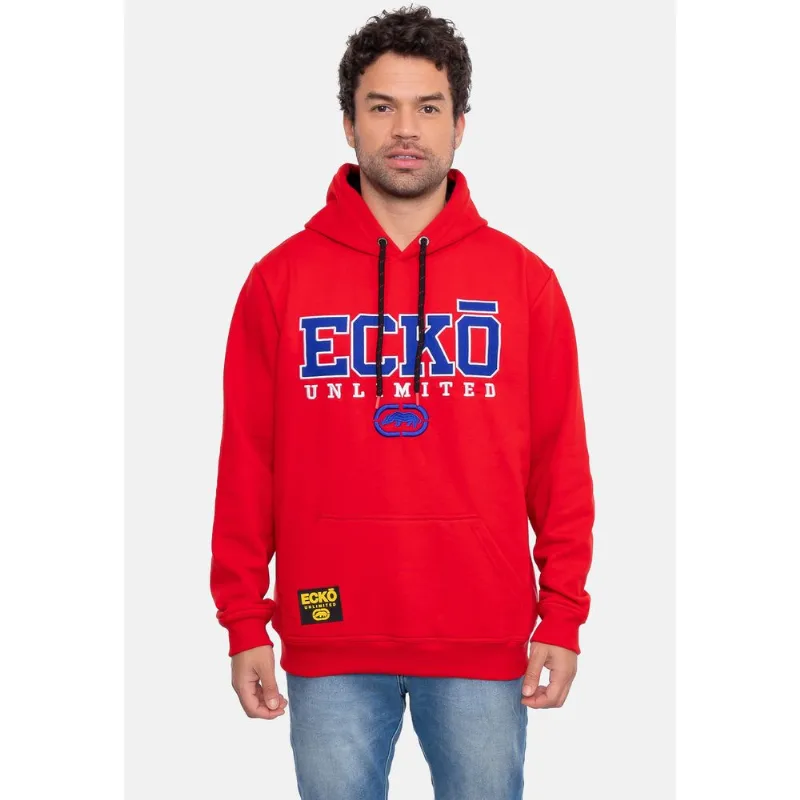 Moletom Ecko Canguru Fechado Vermelha - GG