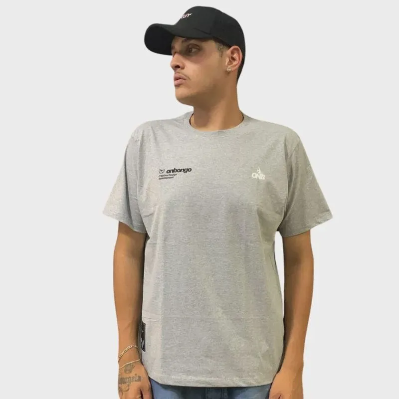 Camiseta Masculina Onbongo Cinza ON196