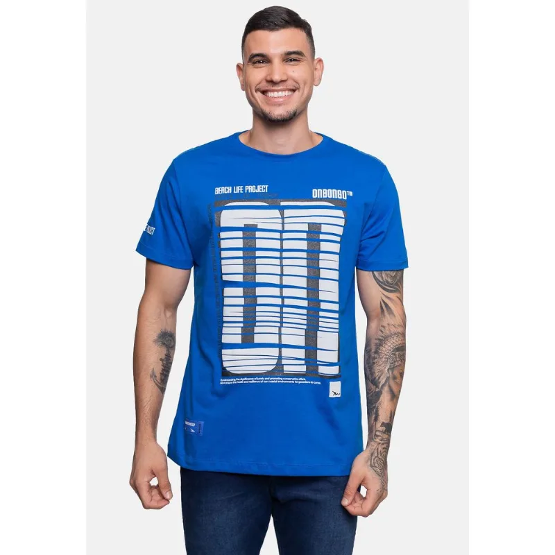 Camiseta Onbongo Masculina Membership Azul Royal - P