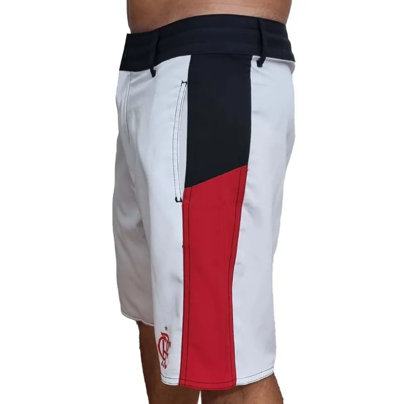 Bermuda Flamengo Híbrido 128295 Branca/Preta/Vermelha Branco M