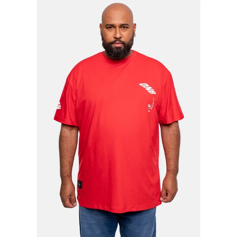 Camiseta Onbongo Estampada Plus Size Vermelha - Plus M
