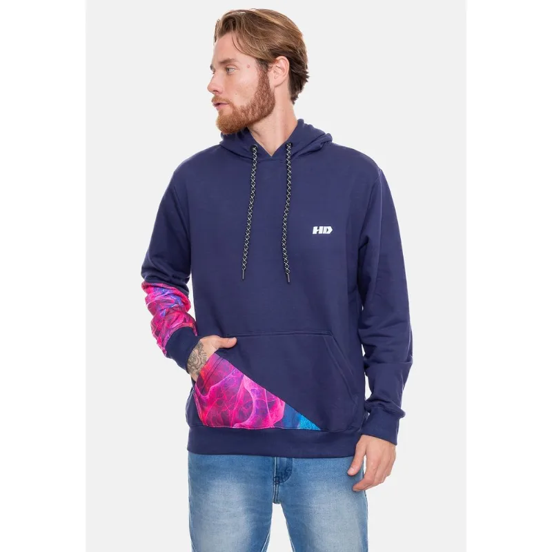 Moletom HD Canguru Belgium Azul Marinho - P
