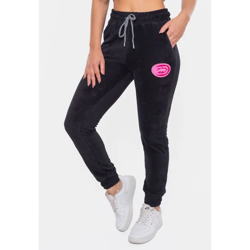 Calça Ecko Moletom Zip Preta - G