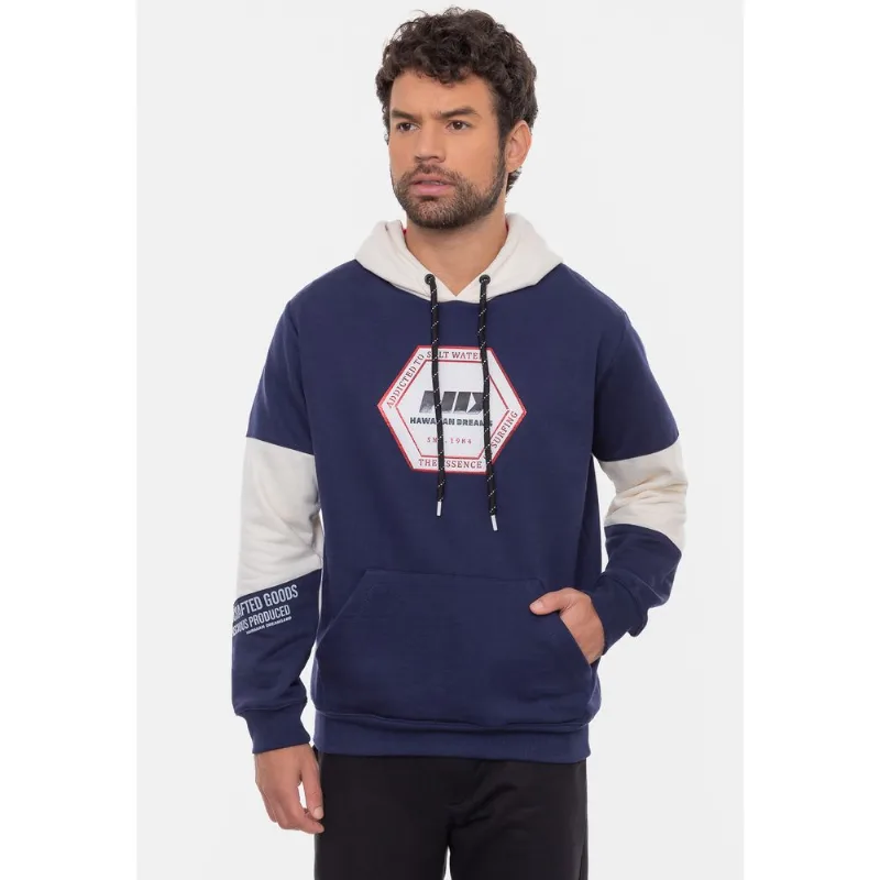 Moletom HD Canguru Japan Azul Marinho - P