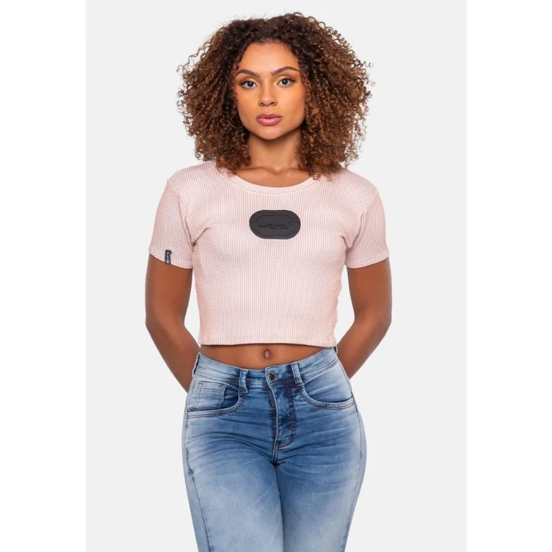 Camiseta Ecko Cropped Especial Rosa - M