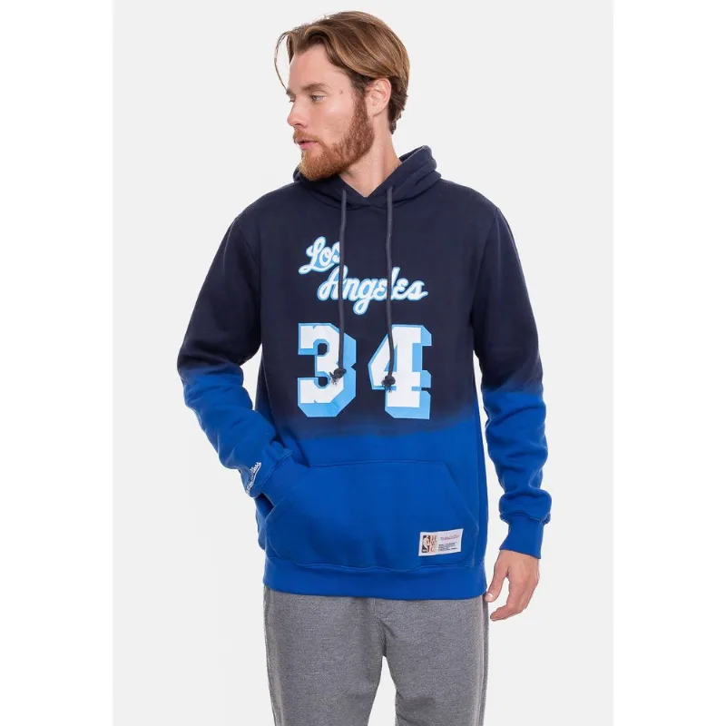 Moletom Mitchell & Ness NBA Canguru Name And Number Shaquille O'Neal Azul Royal - GG