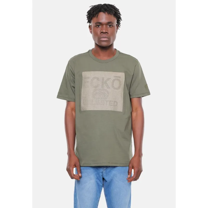 Camiseta Ecko Estampada Verde Militar - M