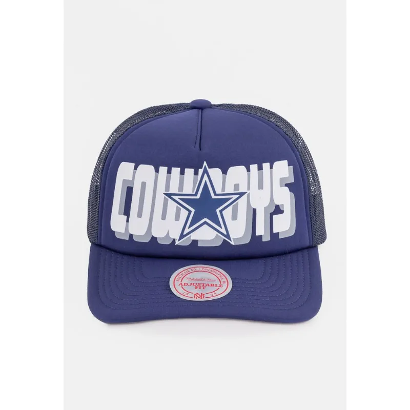 Boné Mitchell & Ness NFL Aba Curva Cowboys Azul Marinho - ÚNICO