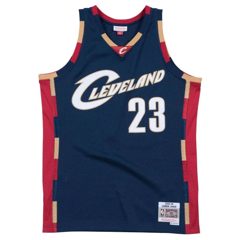 Regata Mitchell & Ness Alternate Swingman Jersey Cleveland Cavaliers 2008-09 Lebron James Azul Marinho - XGG