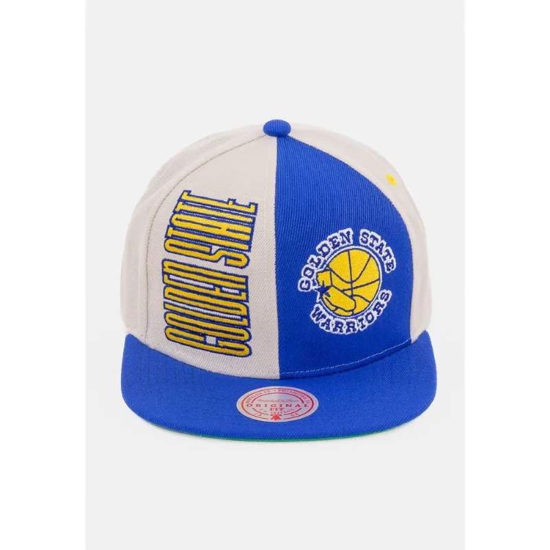 Boné Mitchell & Ness Aba Reta Golden State Warriors Off White - ÚNICO