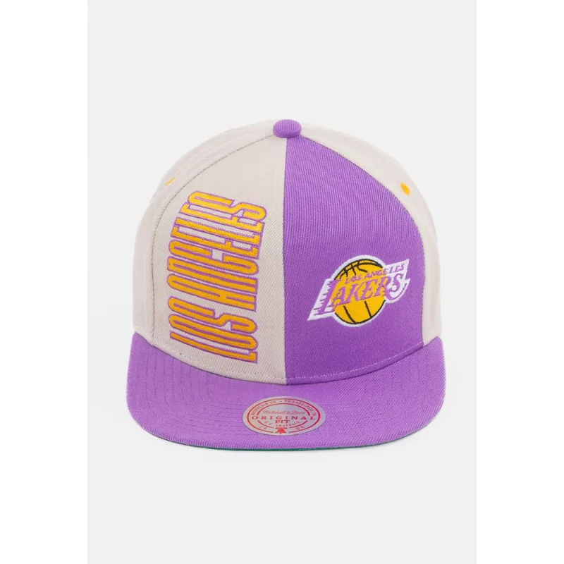 Boné Mitchell & Ness Aba Reta Los Angeles Lakers Off White - ÚNICO