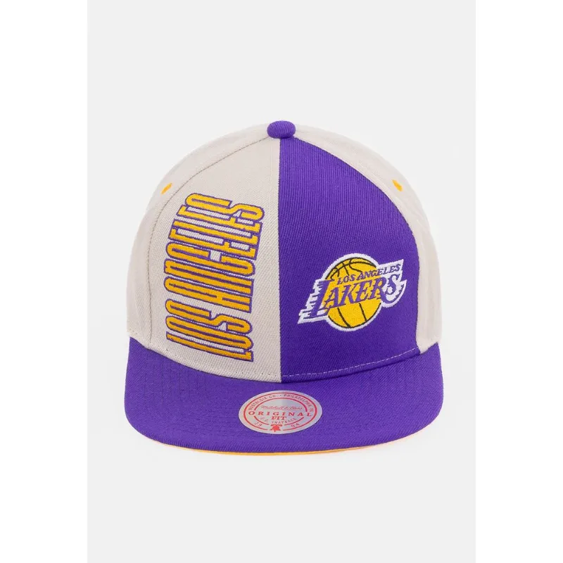 Boné Mitchell & Ness Aba Reta Los Angeles Lakers Off White - ÚNICO