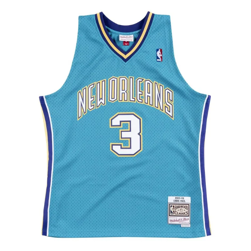 Regata Mitchell & Ness Swingman Jersey New Orleans Hornets Road 2005-06 Chris Paul Azul - M