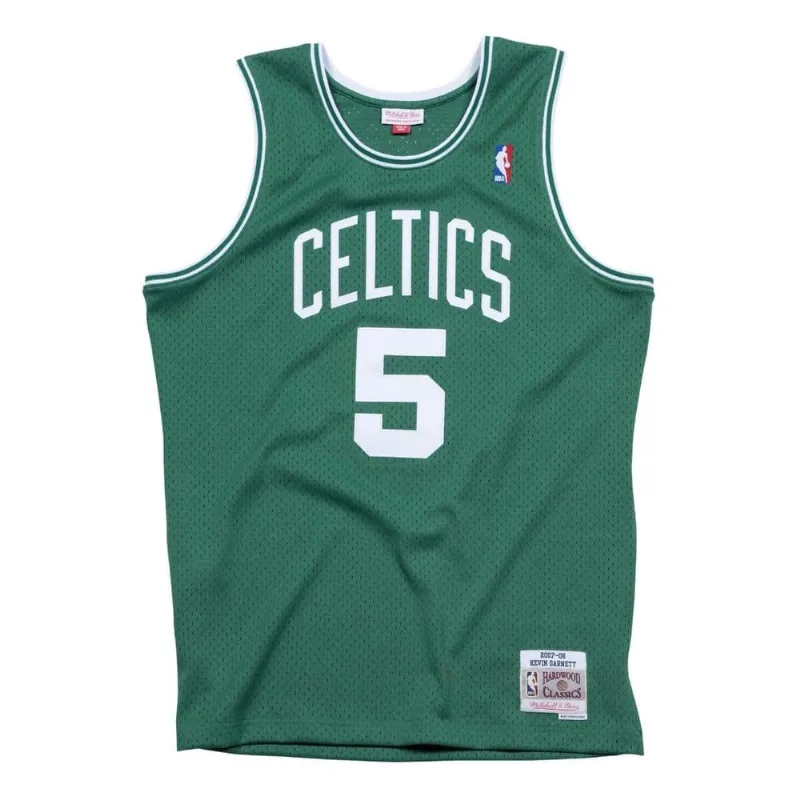 Regata Mitchell & Ness Road Swingman Jersey Boston Celtics 2007-08 Kevin Garnett Verde - GG