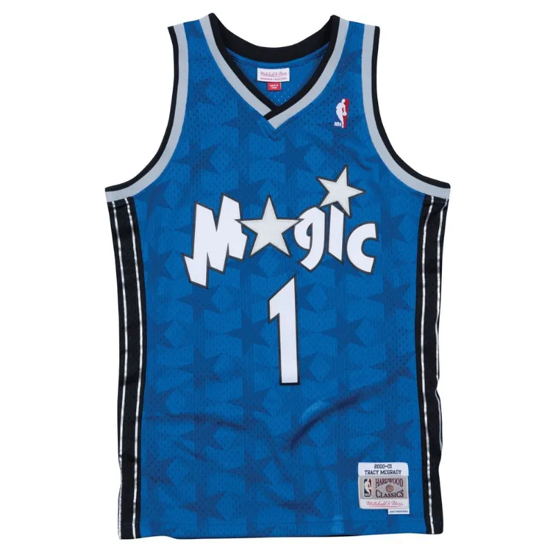 Regata Mitchell & Ness Road Swingman Jersey Orlando Magic 2000-01 Tracy Mcgrady Azul Royal - GG
