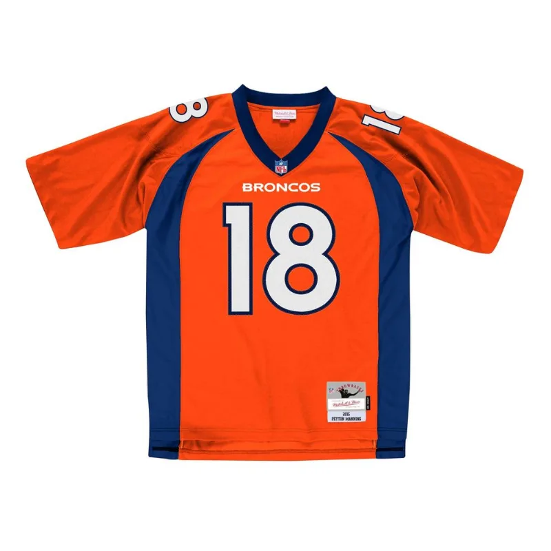 Camisa Mitchell & Ness NFL Legacy Jersey Denver Broncos 2015 Peyton Manning Laranja Regata Mitchell & Ness NFL Legacy Peyton Manning Denver Broncos 2015 Jersey Laranja - GG