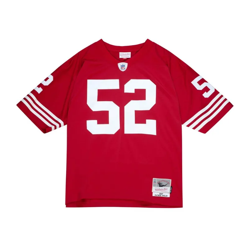 Camisa Mitchell & Ness NFL Legacy Jersey San Francisco 49ers 2007 Patrick Willis Vermelha Regata Mitchell & Ness NFL Legacy Patrick Willis San Francisco 49ers 2007 Jersey Vermelha - GG