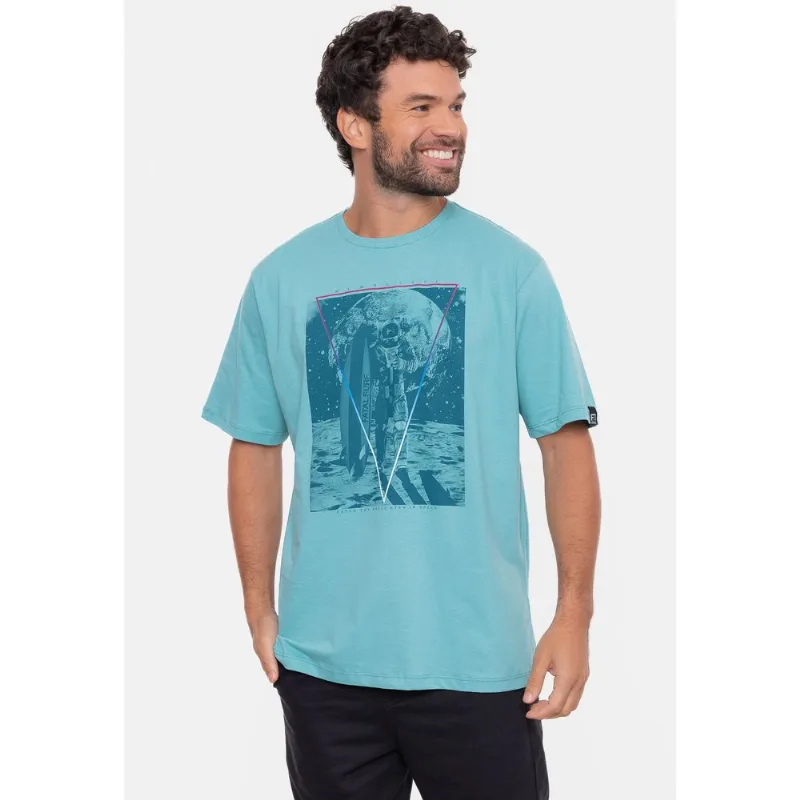 Camiseta Fatal Estampada Astrowave Azul Mineral - M
