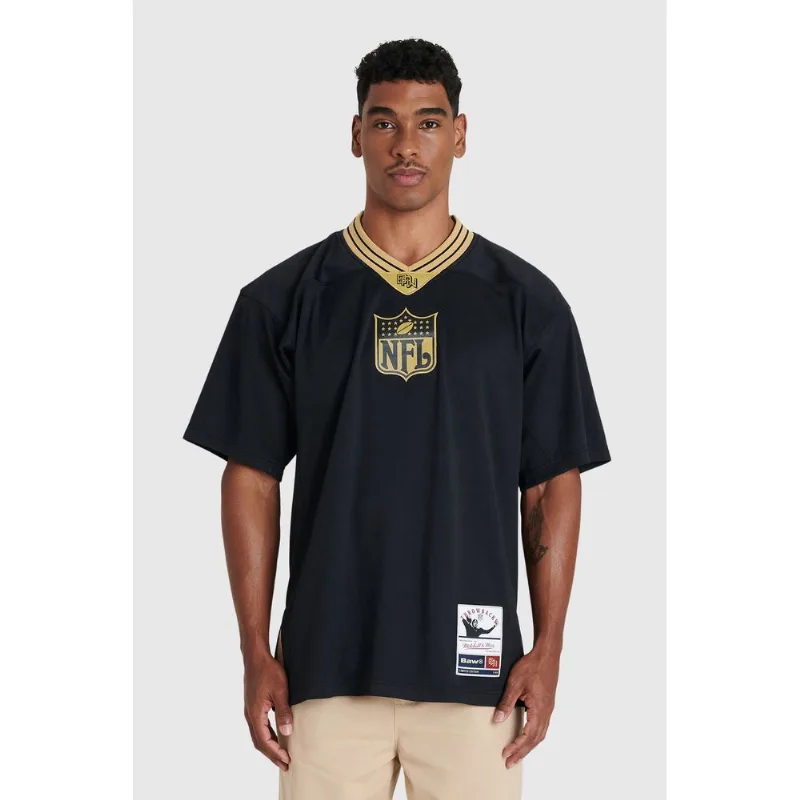 Camiseta Mitchell & Ness Jersey Collab Baw x NFL Preta - G