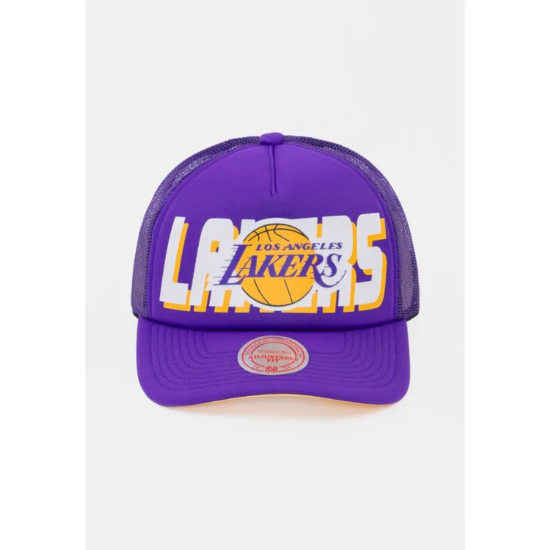 Boné Mitchell & Ness Aba Reta Los Angeles Lakers Roxa - ÚNICO