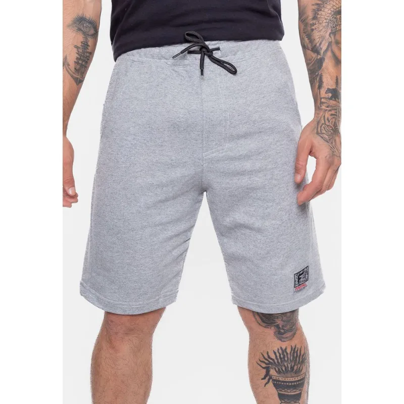 Bermuda Fatal Moletom Fashion Basic Mescla Cinza - G