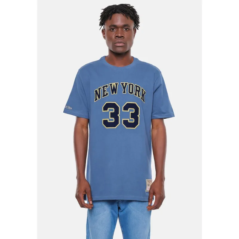 Camiseta Mitchell & Ness New York Knicks Flock Azul Hera - GG