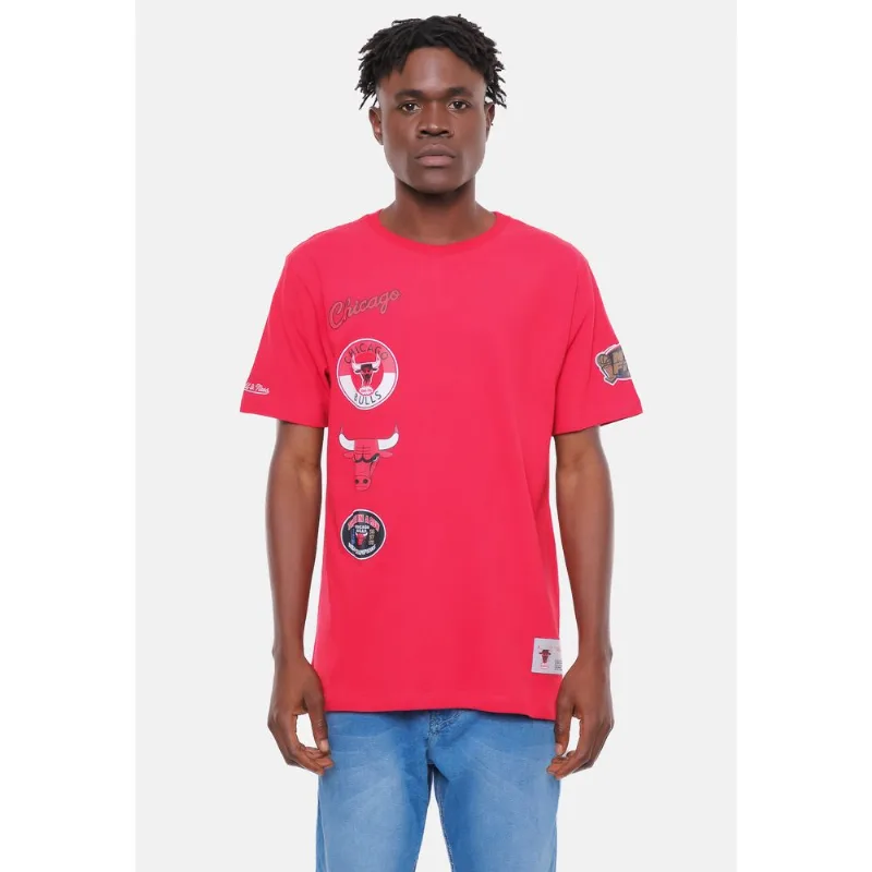 Camiseta Mitchell & Ness Chicago Bulls City Vermelha Carmim - G