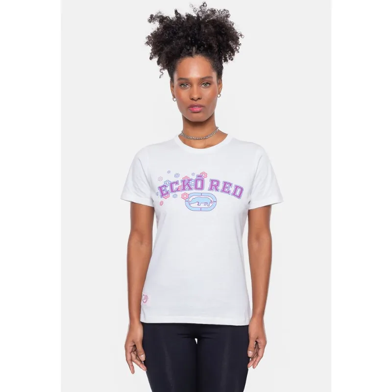 Camiseta Ecko Feminina Estampada Branca Off - P