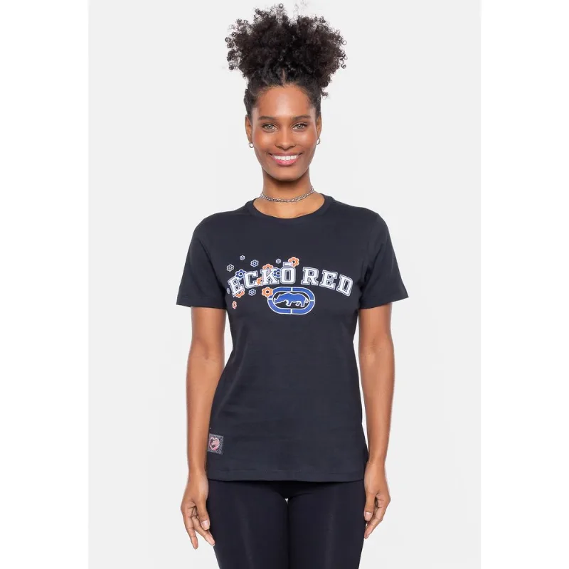 Camiseta Ecko Feminina Estampada Preta - GG