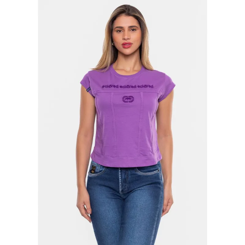 Camiseta Ecko Feminina Estampada Roxa - M