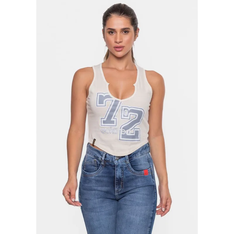 Top Ecko Feminino Line Areia - M