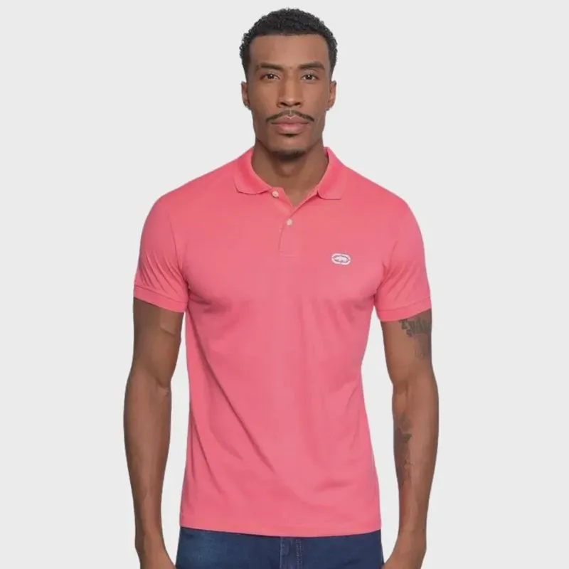 Camisa Polo Masculina Ecko Piquet Rosa Coral J399A