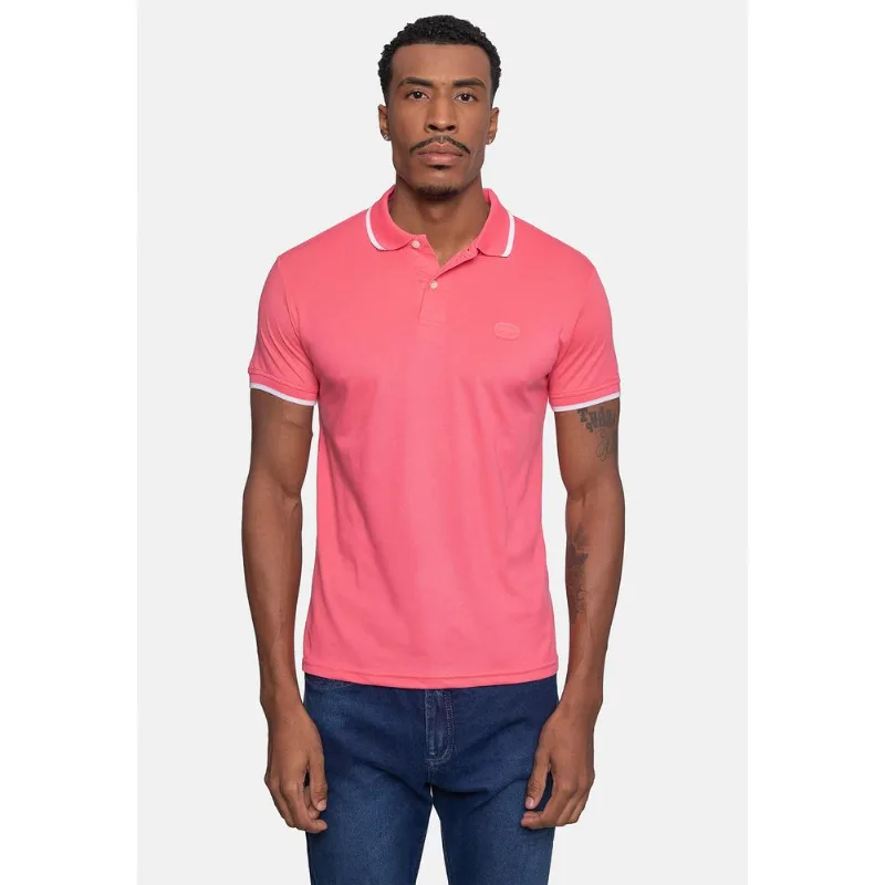 Camisa Polo Ecko Piquet Masculina Rosa Coral - P