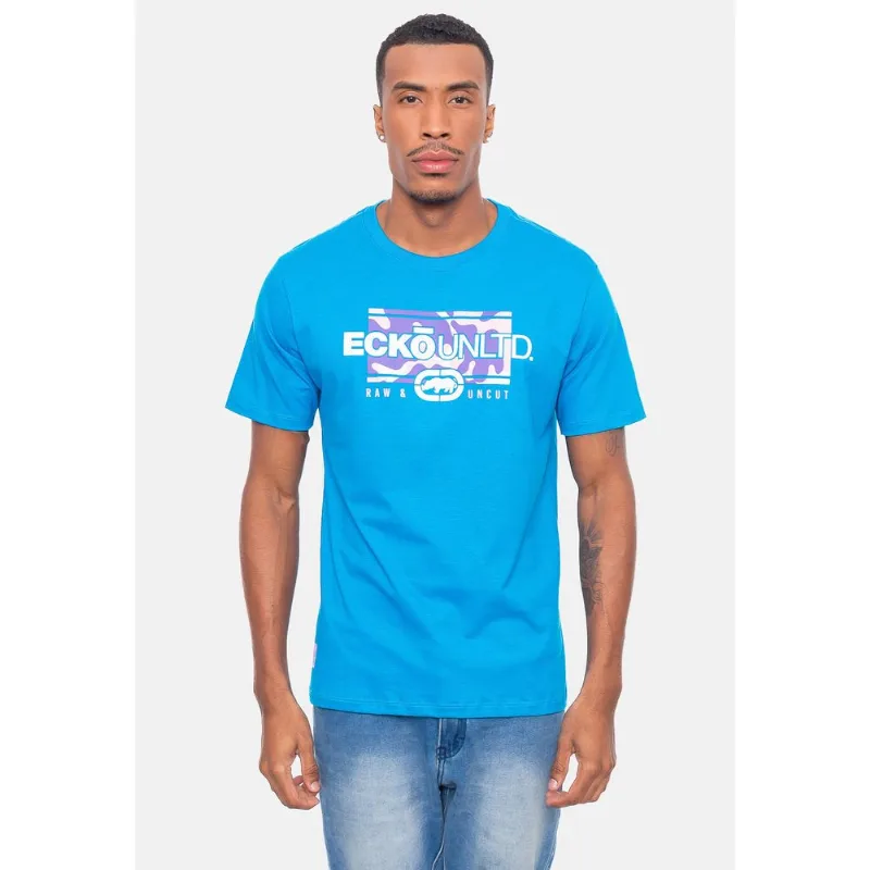 Camiseta Ecko Estampada Azul - P