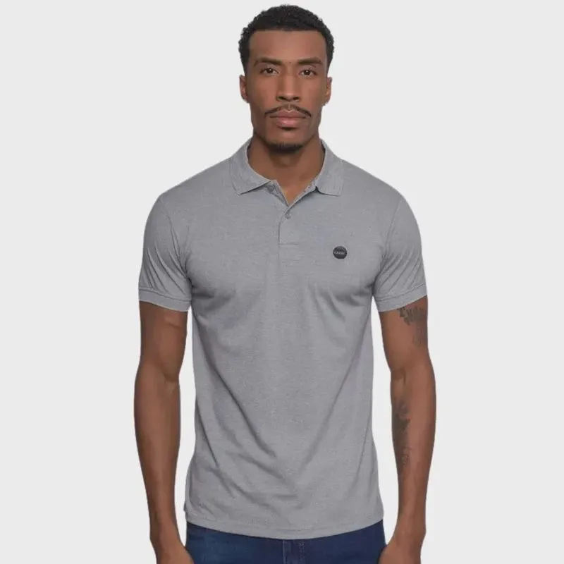Camisa Polo Masculina Fatal Piquet Cinza Mescla 29524