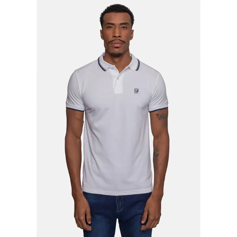 Camisa Polo Fatal Piquet Masculina Branca - GG