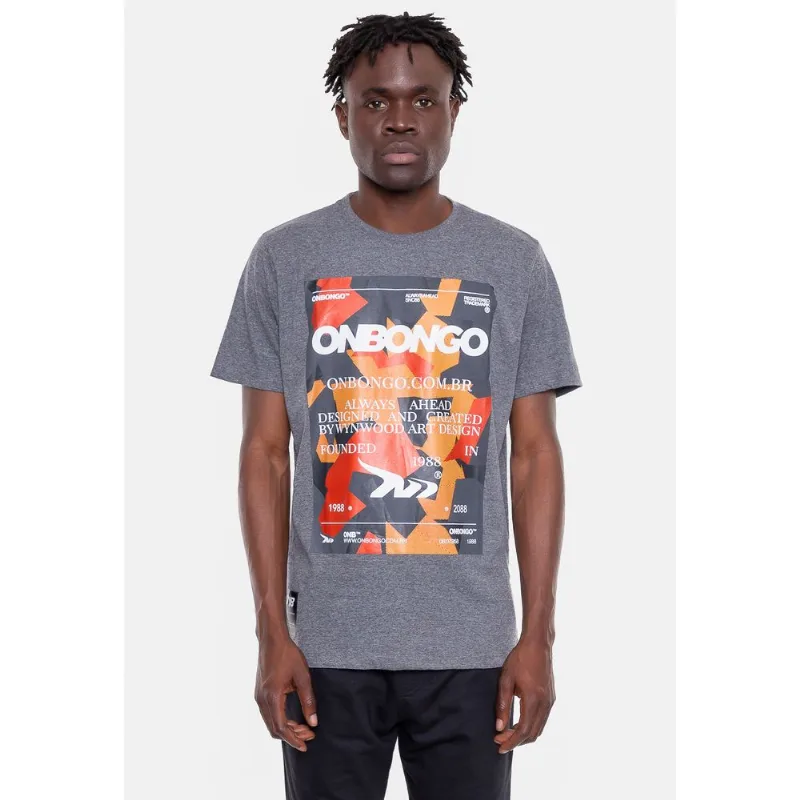 Camiseta Onbongo Camo Grafite Mescla - G