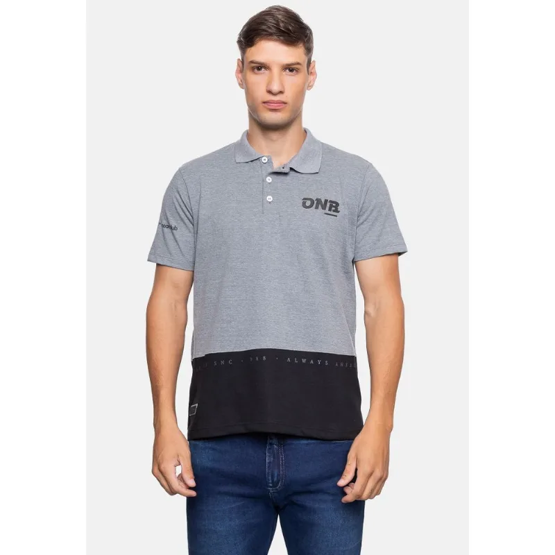 Camisa Polo Onbongo Masculina Cinza - P