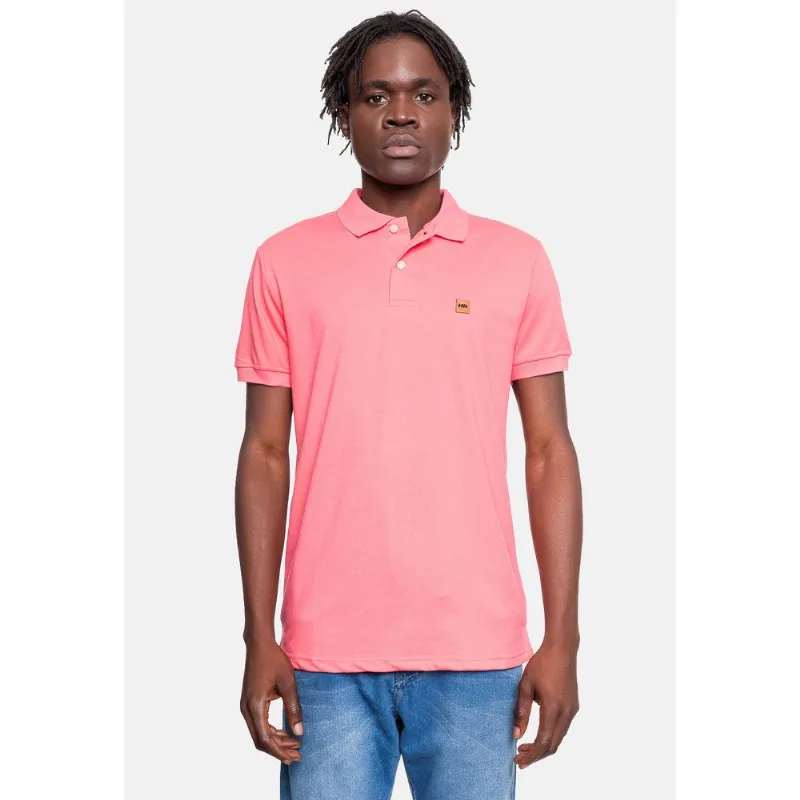 Camisa Polo HD Masculina Sleeve Rosa Coral - P