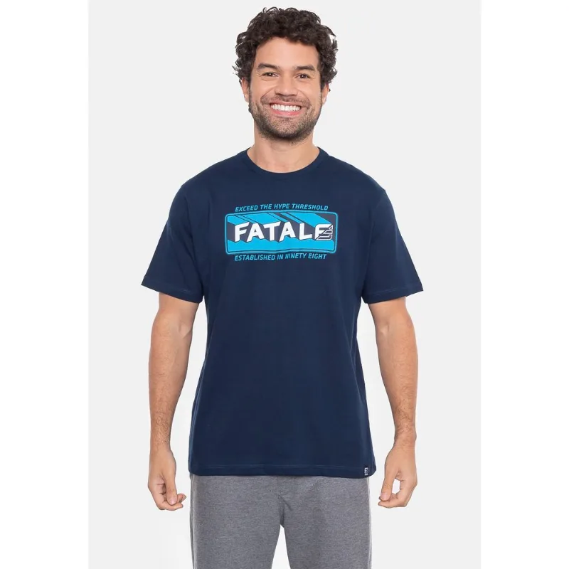 Camiseta Fatal Estampada Extrusion Marinho Navy Hipnose - P