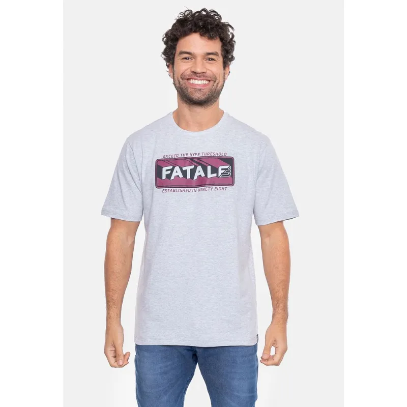Camiseta Fatal Estampada Extrusion Gelo Mescla - GG