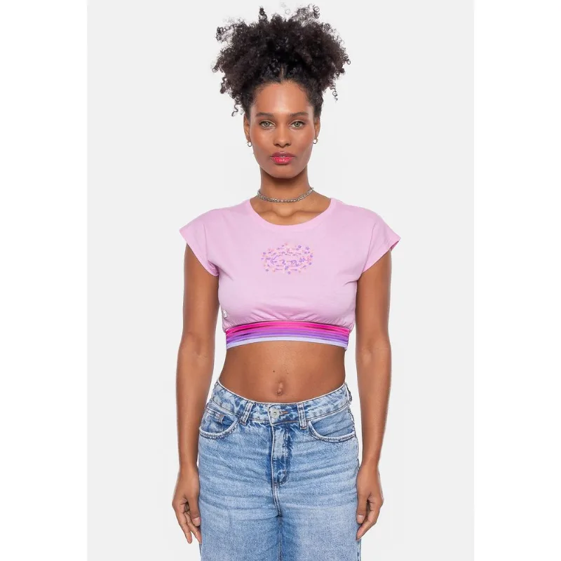 Cropped Ecko Feminina Elas Rosa - GG