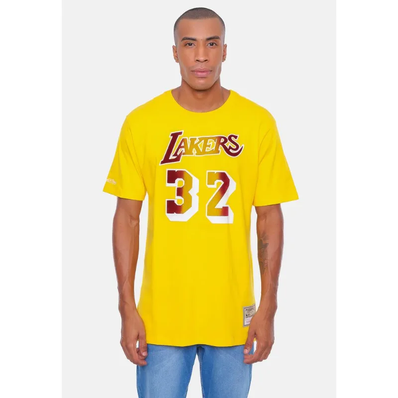 Camiseta Mitchell & Ness Los Angeles Lakers Amarela - G